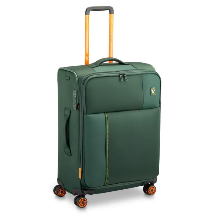 Reiskoffers|Lichtgewicht Koffers>Roncato Move Expandable Trolley 64 verde mimetico