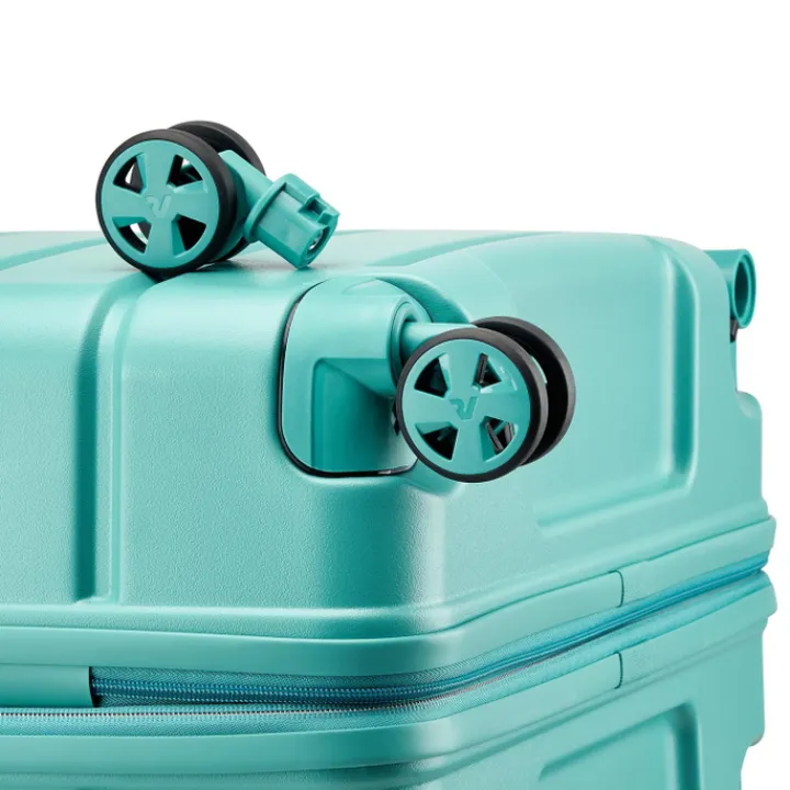 Reiskoffers|Harde Koffers>Roncato ReLIFE Expandable Trolley 78 Detachable Wheels salvia