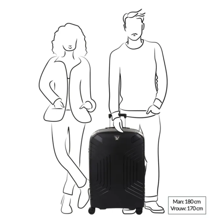 Reiskoffers|Lichtgewicht Koffers>Roncato Ypsilon 4.0 Expandable Trolley 78 nero