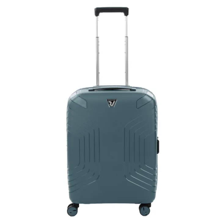 Transavia Trolleys|Ryanair Trolleys>Roncato Ypsilon 4.0 Expandable Trolley with USB 55 verde bottiglia