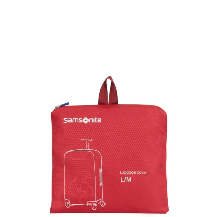 Kofferhoezen>Samsonite Accessoires Foldable Luggage Cover L/M red