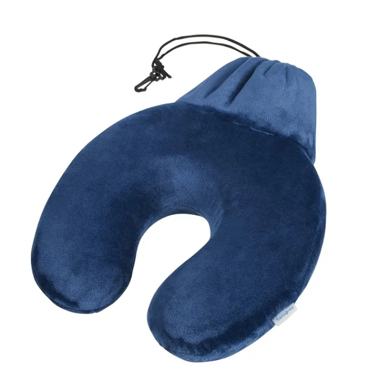Nekkussens>Samsonite Accessoires Memory Foam Pillow + Pouch midnight blue