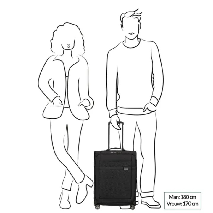 Ryanair Trolleys|Handbagage Trolleys>Samsonite Airea Spinner 55 Strict black