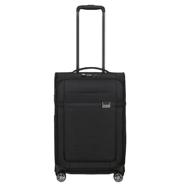 Klm Trolleys|Handbagage Trolleys>Samsonite Airea Spinner 55 Exp Lenght 35 cm black
