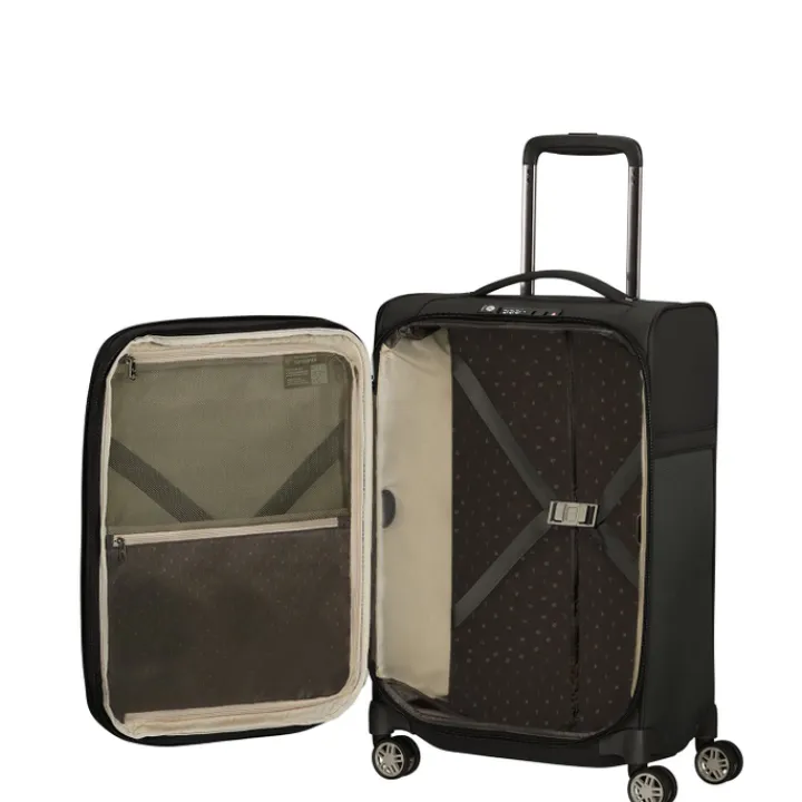 Klm Trolleys|Handbagage Trolleys>Samsonite Airea Spinner 55 Exp Lenght 35 cm black