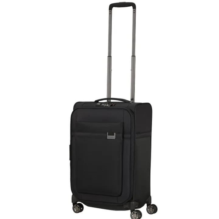 Klm Trolleys|Handbagage Trolleys>Samsonite Airea Spinner 55 Exp Lenght 35 cm black