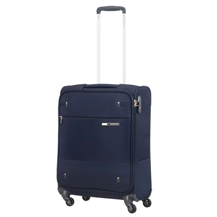 Transavia Trolleys|Handbagage Trolleys>Samsonite Base Boost Spinner 55 Length 40 navy blue