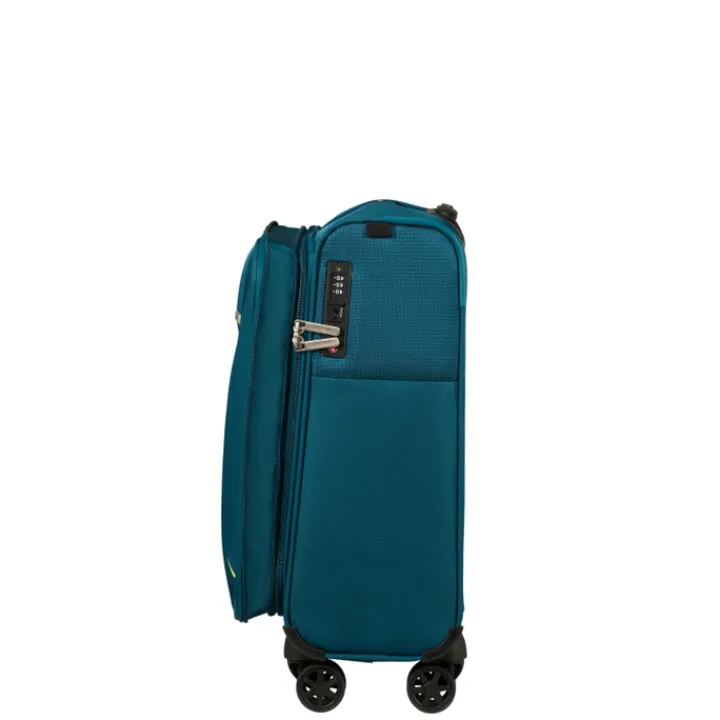 Transavia Trolleys|Reistrolleys>Samsonite Base Breeze Spinner 55/20 Expandable petrol blue