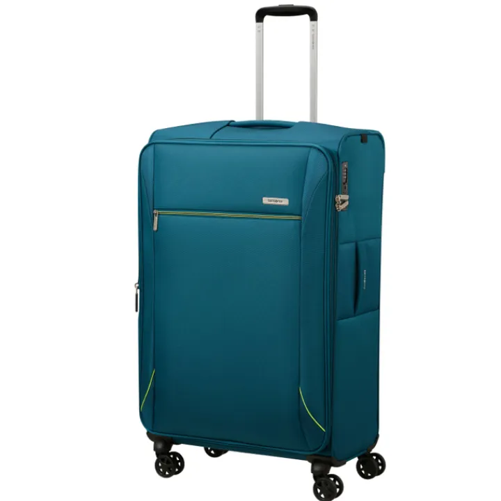 Reistrolleys|Reiskoffers>Samsonite Base Breeze Spinner 78/29 Expandable petrol blue