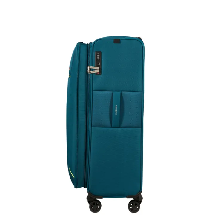 Reistrolleys|Reiskoffers>Samsonite Base Breeze Spinner 78/29 Expandable petrol blue