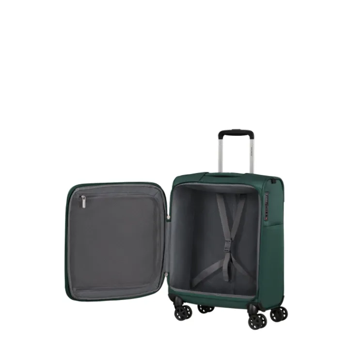Transavia Trolleys|Reistrolleys>Samsonite Base Breeze Spinner 55/20 Expandable dark green