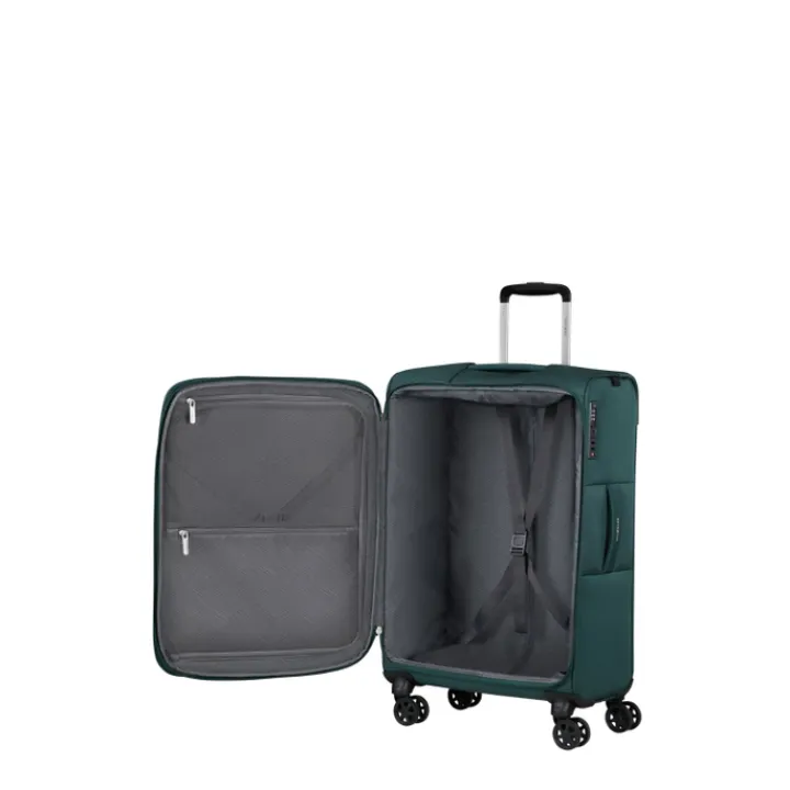 Reistrolleys|Reiskoffers>Samsonite Base Breeze Spinner 67/24 Expandable dark green