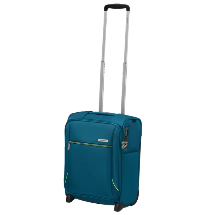 Transavia Trolleys|Handbagage Trolleys>Samsonite Base Breeze Upright 45 Underseater petrol blue
