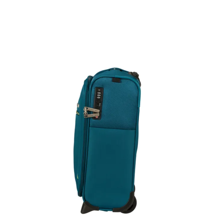 Transavia Trolleys|Handbagage Trolleys>Samsonite Base Breeze Upright 45 Underseater petrol blue
