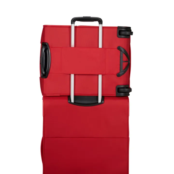 Transavia Trolleys|Handbagage Trolleys>Samsonite Base Breeze Upright 45 Underseater red