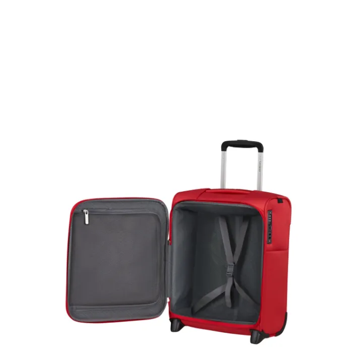 Transavia Trolleys|Handbagage Trolleys>Samsonite Base Breeze Upright 45 Underseater red