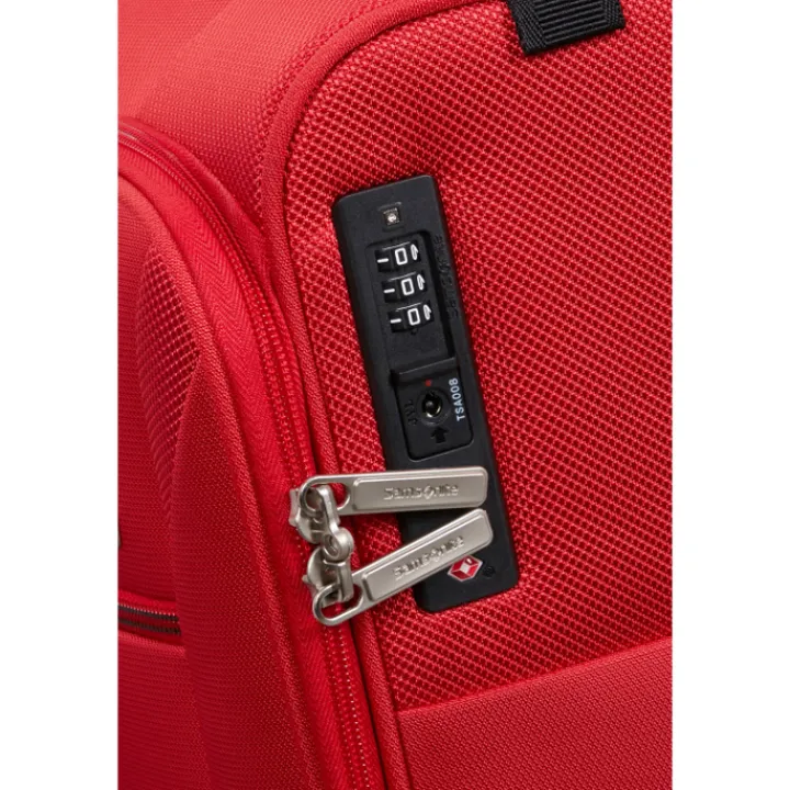 Transavia Trolleys|Handbagage Trolleys>Samsonite Base Breeze Upright 45 Underseater red