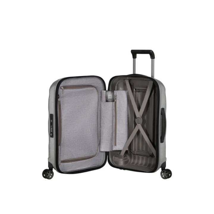 Transavia Trolleys|Ryanair Trolleys>Samsonite C-Lite LTD Spinner 55 Expandable LTD aluminium
