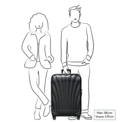 Reistrolleys|Reiskoffers>Samsonite C-Lite Spinner 75 chili red