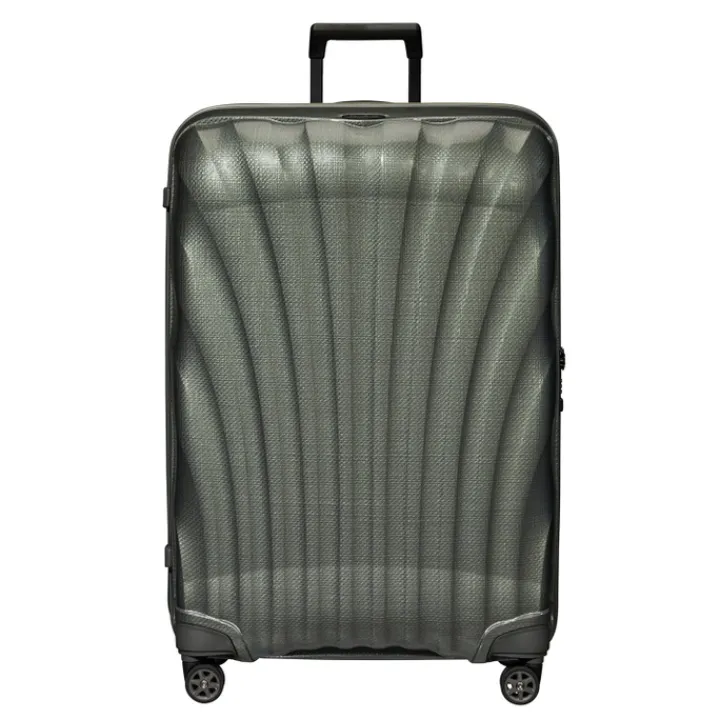 Reistrolleys|Reiskoffers>Samsonite C-Lite Spinner 81 metallic green