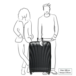Reistrolleys|Reiskoffers>Samsonite C-Lite Spinner 86 black