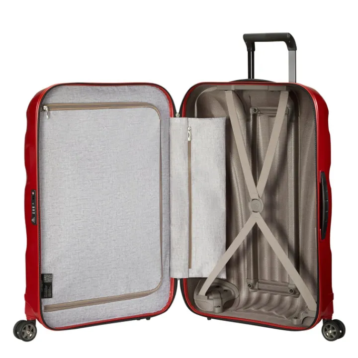 Reistrolleys|Reiskoffers>Samsonite C-Lite Spinner 81 chili red