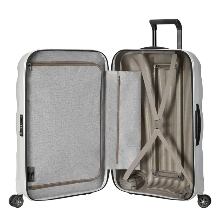 Reistrolleys|Lichtgewicht Koffers>Samsonite C-Lite Spinner 75 off white