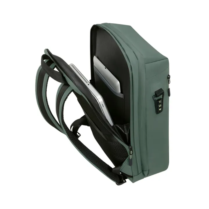 Kleine Rugzakken|Heren Rugzakken>Samsonite Coatify Biz Backpack 15.6" green