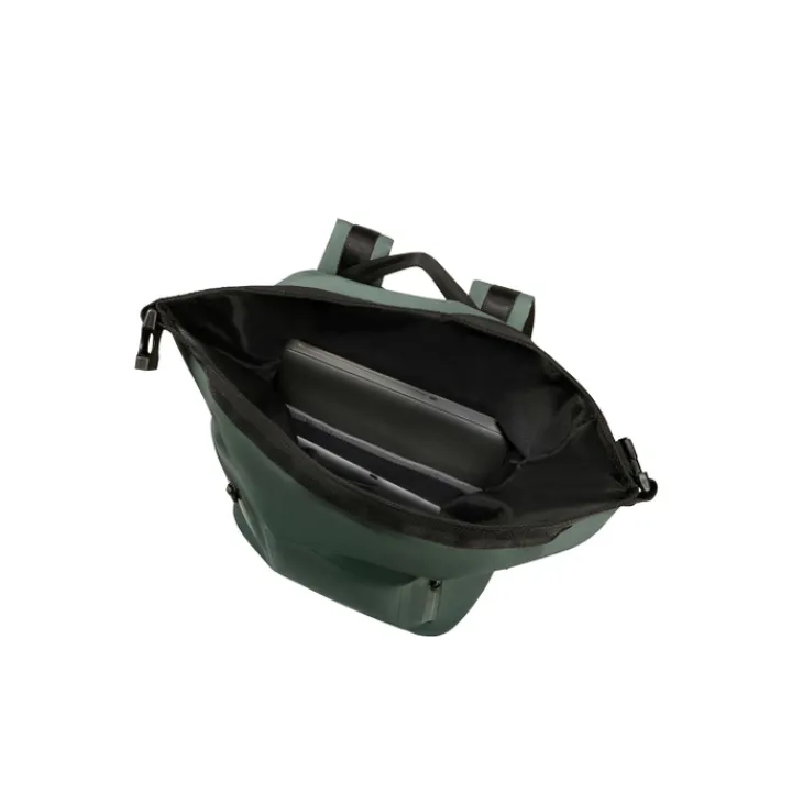 Heren Rugzakken|Dames Rugzakken>Samsonite Coatify Biz IPX4 Rolltop Backpack 15.6" green