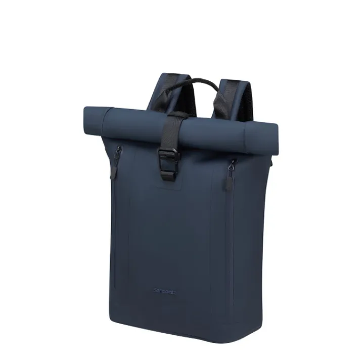 Kleine Rugzakken|Heren Rugzakken>Samsonite Coatify Biz Rolltop Backpack 14.1" blue