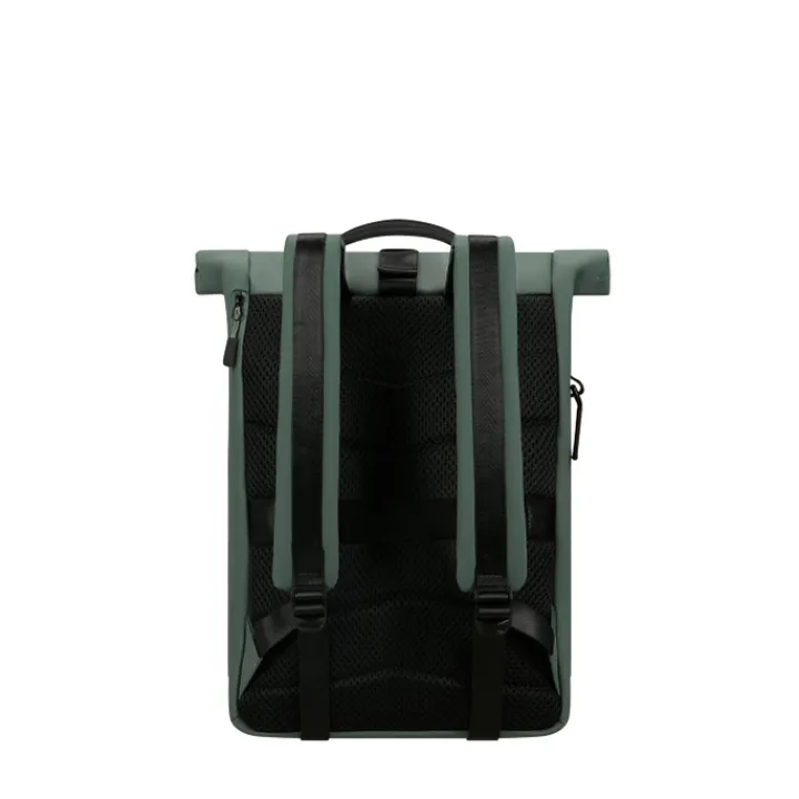 Kleine Rugzakken|Heren Rugzakken>Samsonite Coatify Biz Rolltop Backpack 14.1" green