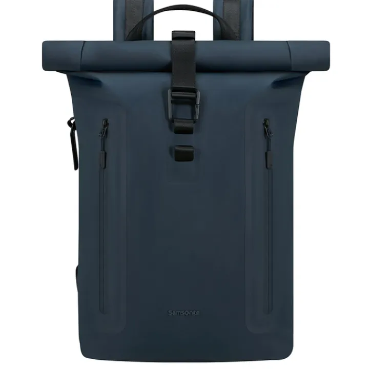 Heren Rugzakken|Dames Rugzakken>Samsonite Coatify Biz Rolltop Backpack 15.6" blue