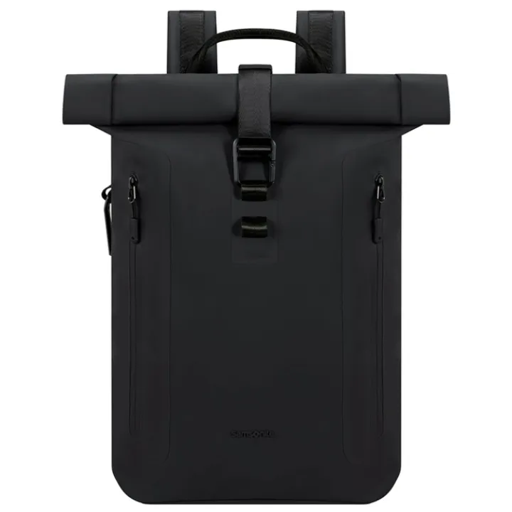 Kleine Rugzakken|Heren Rugzakken>Samsonite Coatify Biz Rolltop Backpack 14.1" black