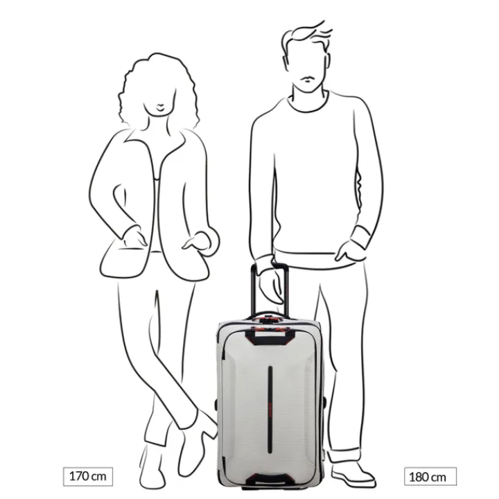 Grote Reistassen|Heren Reistassen>Samsonite Ecodiver Duffle/Wheels 67 cloud white