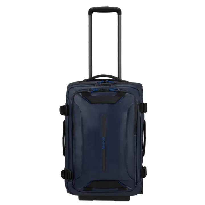 Handbagage Reistassen|Heren Reistassen>Samsonite Ecodiver Duffle/Wheels 55/35 blue nights
