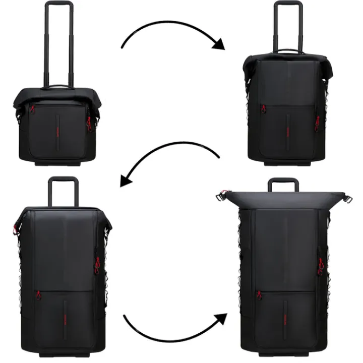 Grote Reistassen|Heren Reistassen>Samsonite Ecodiver Foldable Wheeled Duffle 4-In-1 climbing ivy