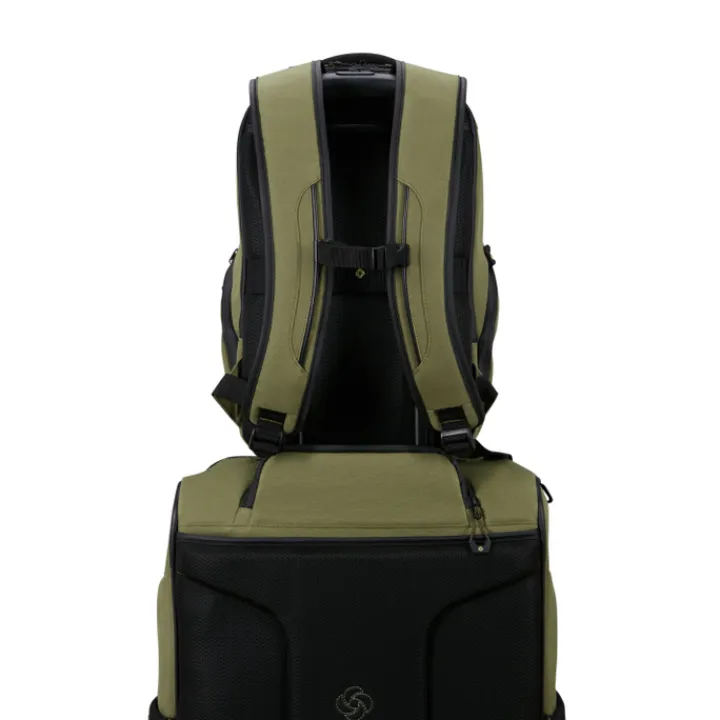 14 Inch Laptoptassen>Samsonite Ecodiver Laptop Backpack XS LTD waxed wasabi