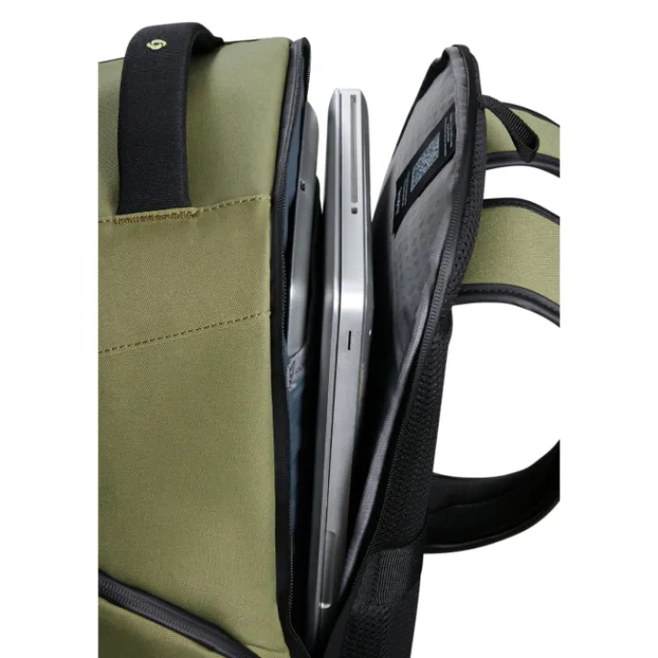 14 Inch Laptoptassen>Samsonite Ecodiver Laptop Backpack XS LTD waxed wasabi