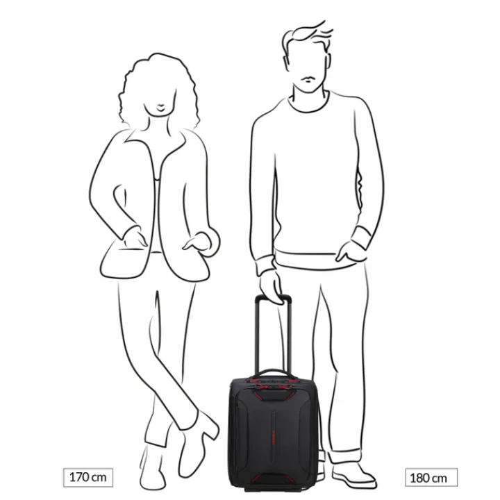 Transavia Trolleys|Handbagage Trolleys>Samsonite Ecodiver Wheeled Duffle Underseater climbing ivy