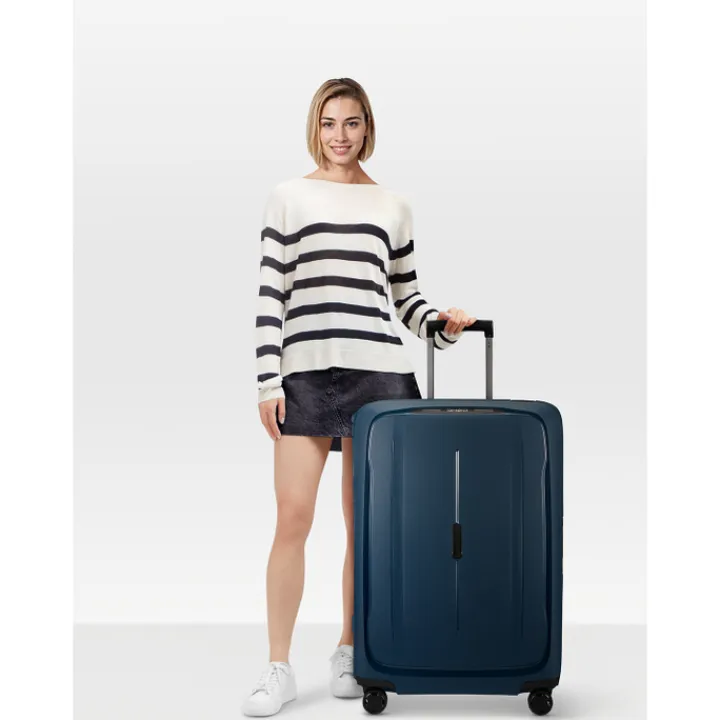 Reistrolleys|Reiskoffers>Samsonite Essens Spinner 75 midnight blue