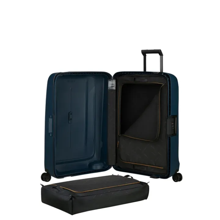 Reistrolleys|Reiskoffers>Samsonite Essens Spinner 75 midnight blue