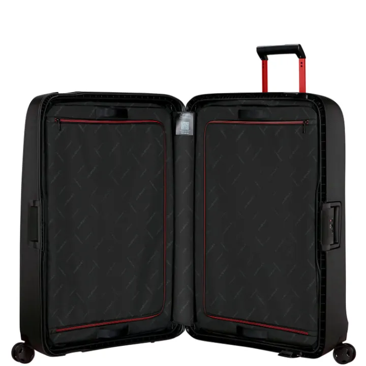 Reistrolleys|Reiskoffers>Samsonite Essens Spinner 81 charcoal/red