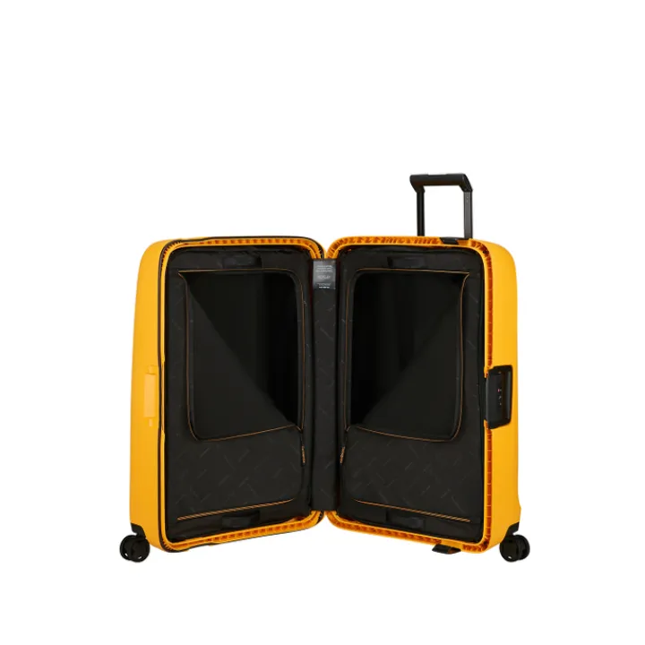 Reistrolleys|Reiskoffers>Samsonite Essens Spinner 75 radiant yellow