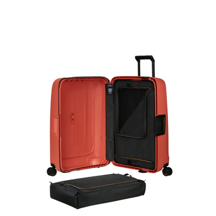 Reistrolleys|Reiskoffers>Samsonite Essens Spinner 69/25 clay