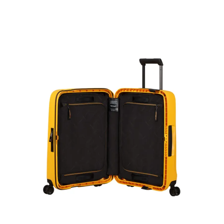 Transavia Trolleys|Ryanair Trolleys>Samsonite Essens Spinner 55 radiant yellow