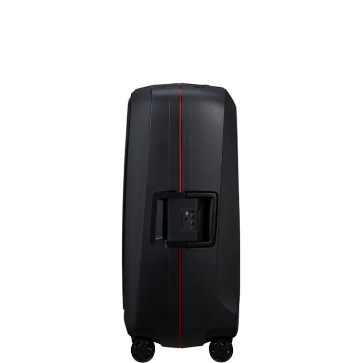Reistrolleys|Reiskoffers>Samsonite Essens Spinner 69 charcoal/red