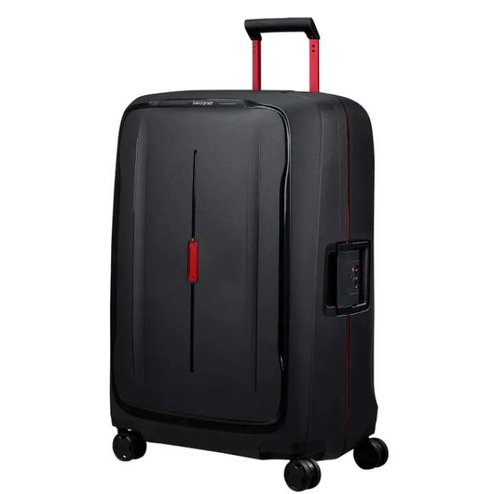 Reistrolleys|Reiskoffers>Samsonite Essens Spinner 75 charcoal/red