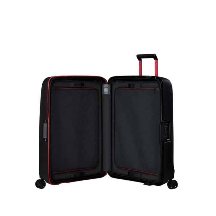 Reistrolleys|Reiskoffers>Samsonite Essens Spinner 75 charcoal/red