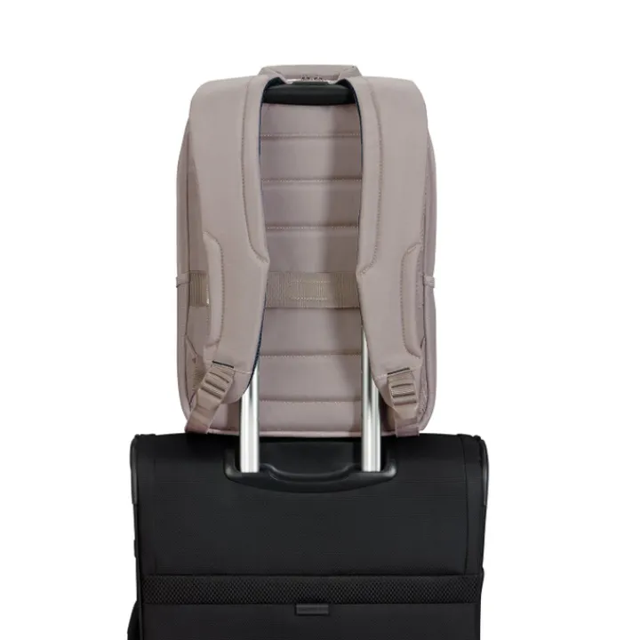Kleine Rugzakken|Heren Rugzakken>Samsonite Guardit Classy Laptop Backpack + Handles 14.1" stone grey