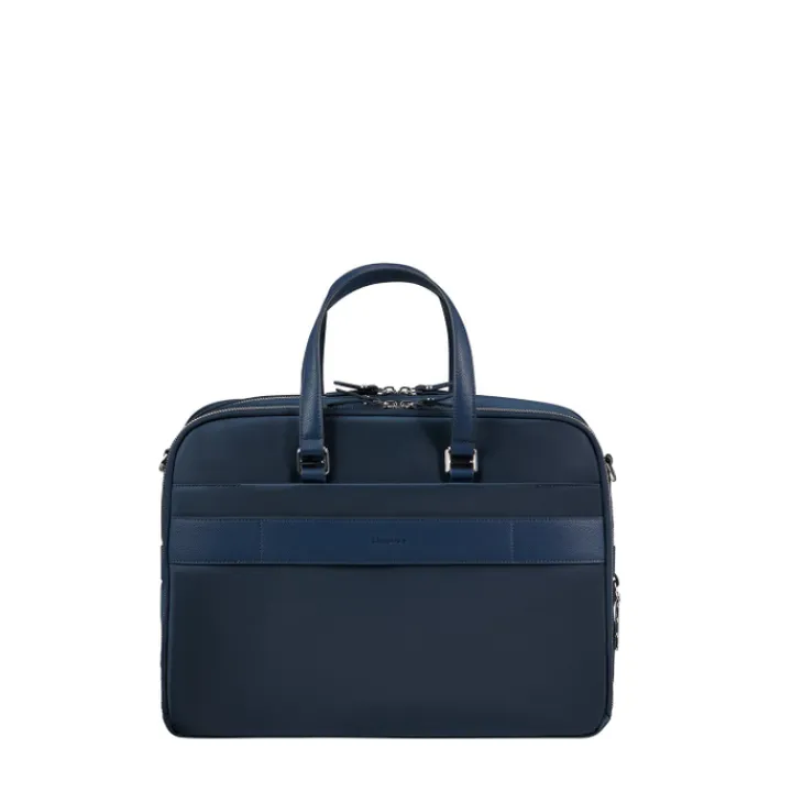15.6 Inch Laptoptassen|Laptop Schoudertassen>Samsonite Karissa Evo Bailhandle 15.6" 2 Comp blue nights